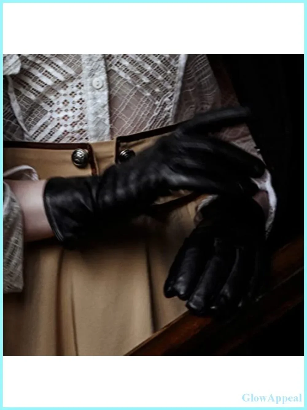 Women's Sheepskin Cashmere Lined Touchscreen Gloves Winter